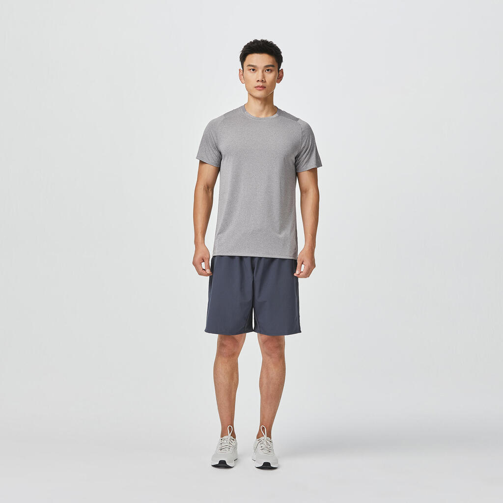 Men's Zip Pocket Breathable Fitness Shorts - Mauve