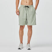 Men Gym Shorts With Zip Pocket Green