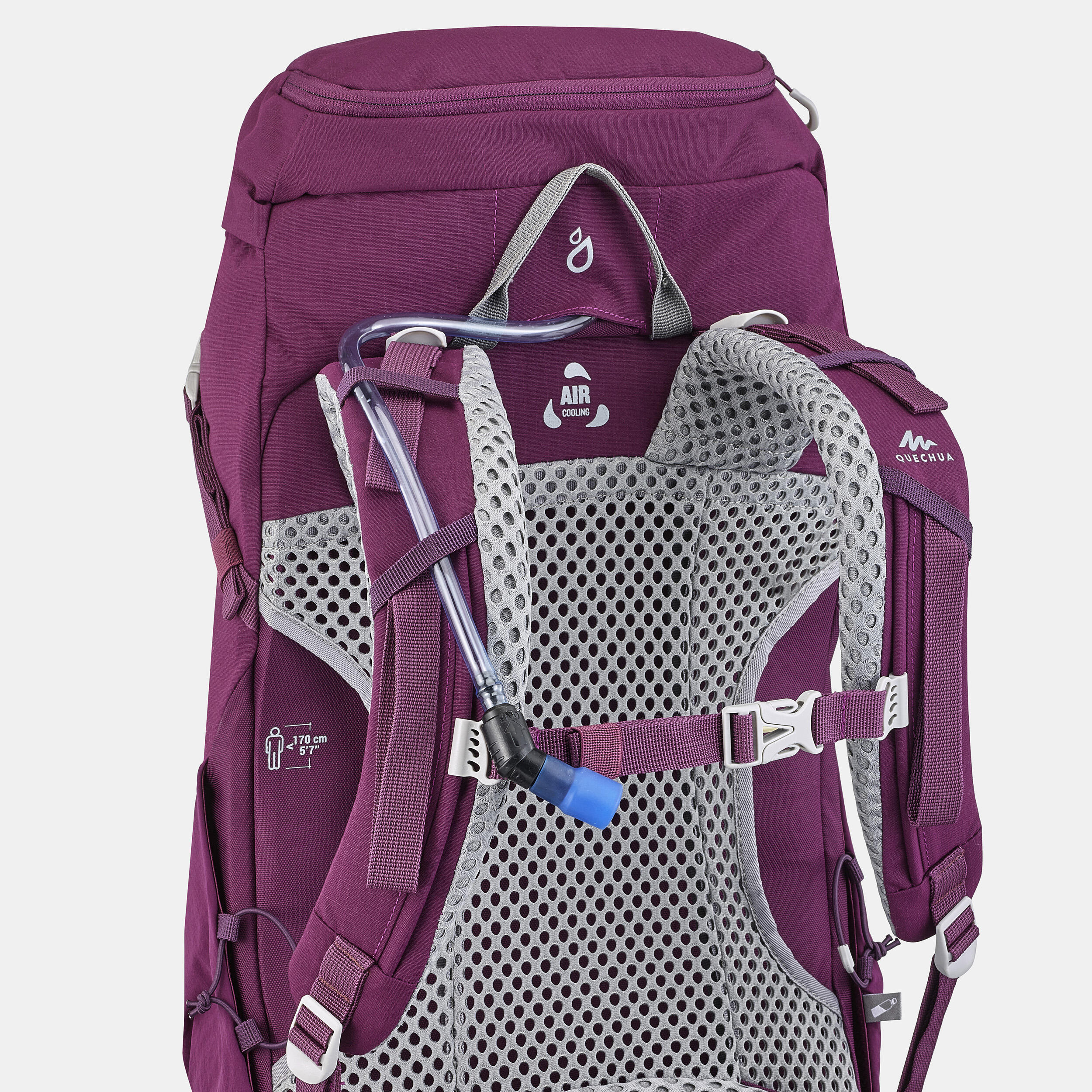 Hiking Backpack 20 L - MH 500 Purple - QUECHUA