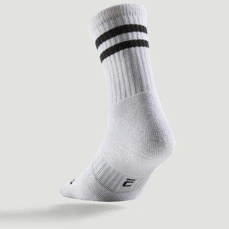 Bele visoke čarape za tenis RS 500 (3 para)