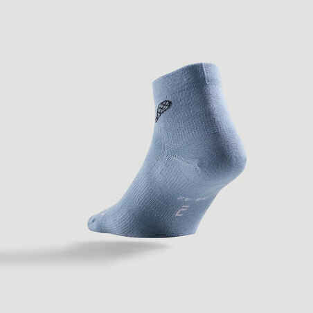 Mid Sports Socks RS 160 Tri-Pack - Blue/Grey/Green Logo