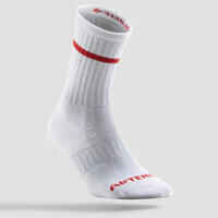 High Tennis Socks RS 500 Tri-Pack - Retro White