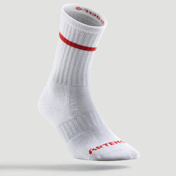 High Tennis Socks RS 500 Tri-Pack - Retro White