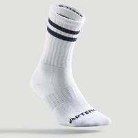 Retro bele visoke čarape za tenis RS 500 (3 para)