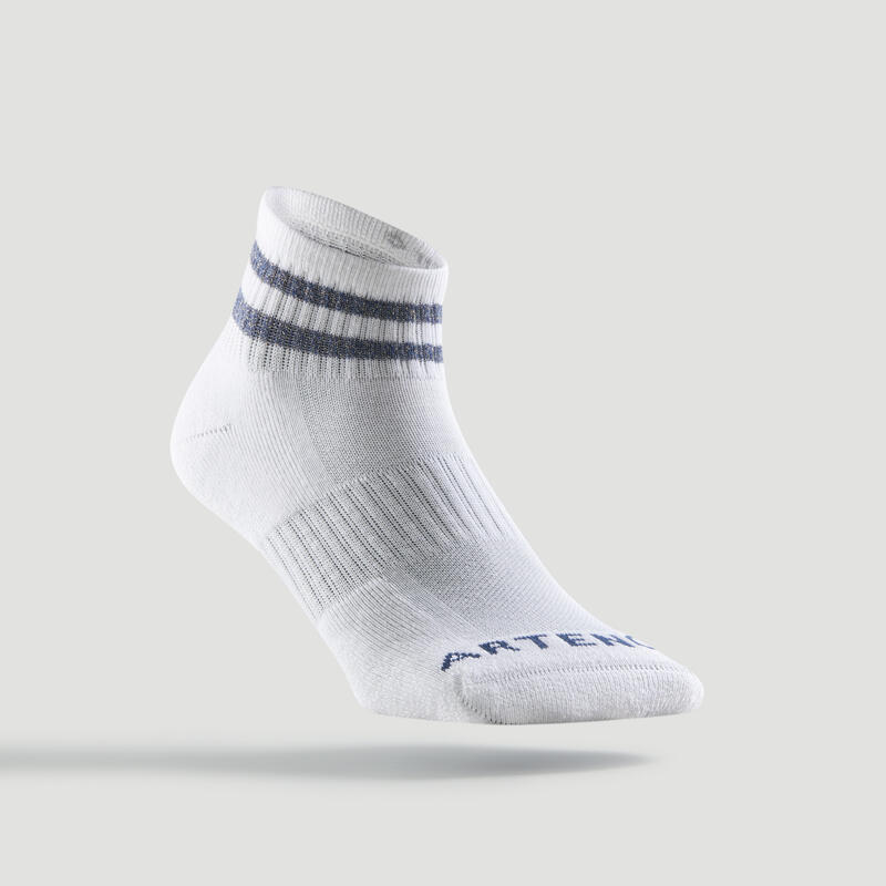 Tennissocken Mid 3er-Pack - RS 500 weiss/glänzend