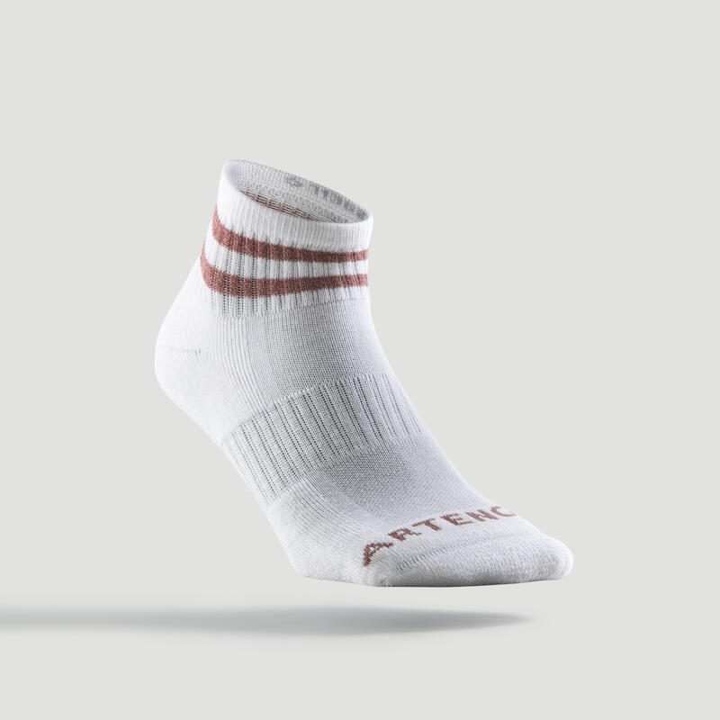 Tennissocken Mid 3er-Pack - RS 500 weiss/glänzend