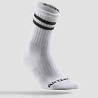 High Tennis Socks RS 500 Tri-Pack - Shiny White
