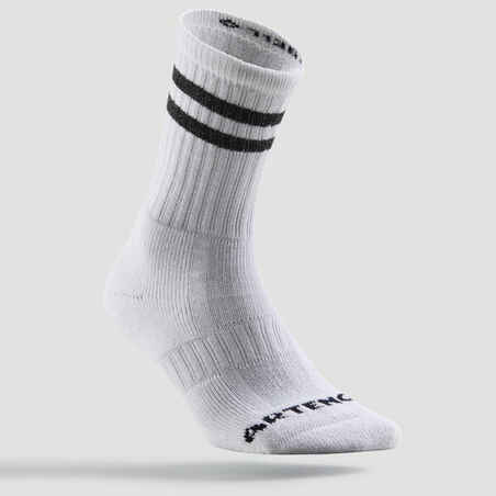 Ilgos teniso kojinės „RS 500“, 3 poros, blizgančiai baltos