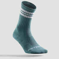 High Tennis Socks RS 500 Tri-Pack - Blue/Blue Stripes