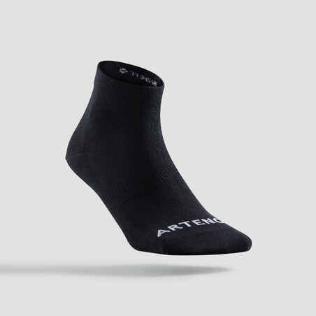 Αθλητικές κάλτσες μεσαίου ύψους RS 160 3 ζεύγη - Χακί/Ανοιχτό χακί/Μαύρο