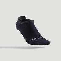 CHAUSSETTES DE SPORT BASSES ARTENGO RS 160 NOIR BRILLANT LOT DE 3