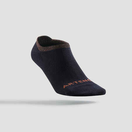 Χαμηλές αθλητικές κάλτσες RS 160 3 ζεύγη - Γυαλιστερό μαύρο