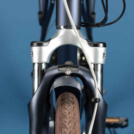 Ηλεκτρικό ποδήλατο πόλης Elops 900 E με χαμηλό πλαίσιο - Ναυτικό μπλε