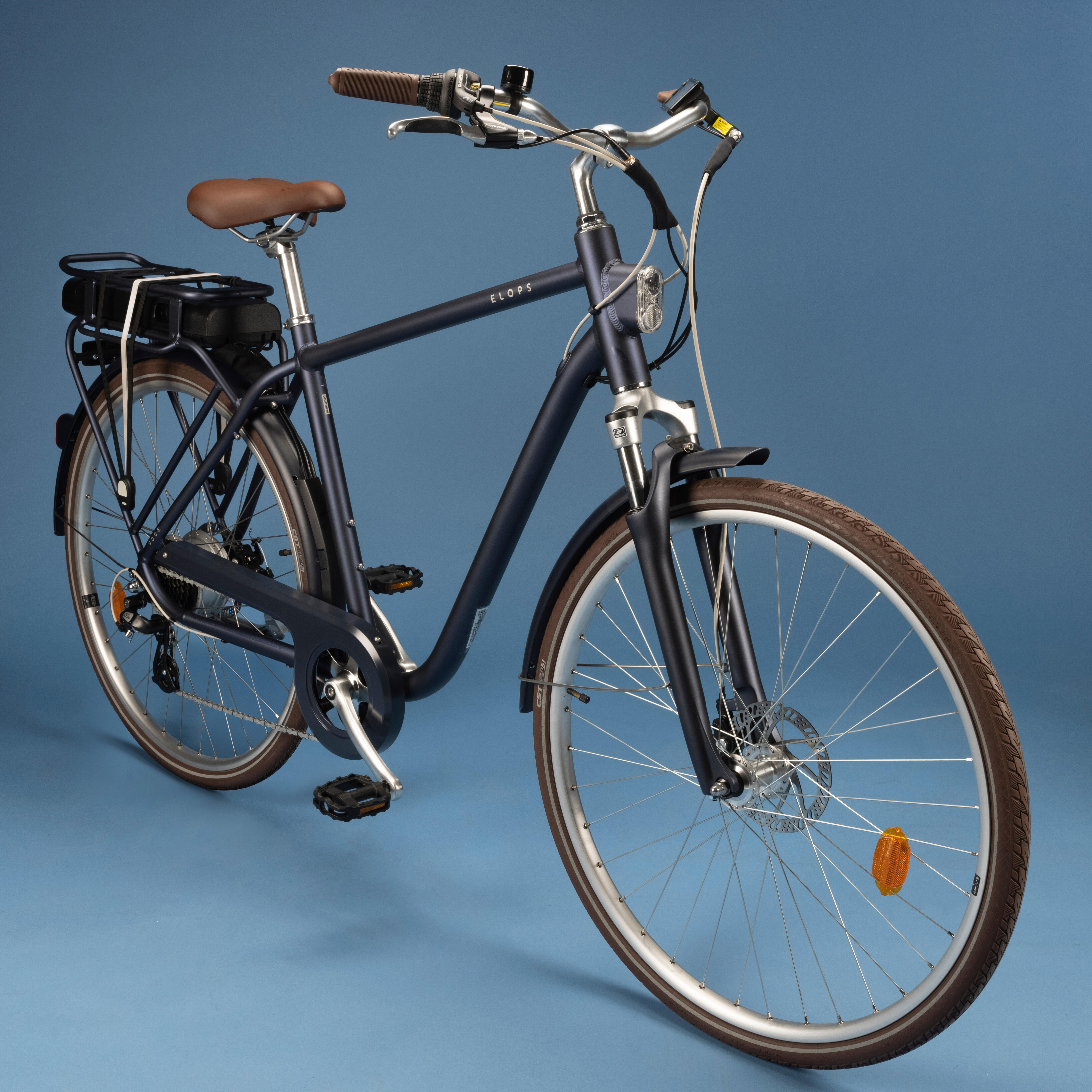 Bicicleta el ctrica urbana Ebike cuadro alto Elops 900 Decathlon