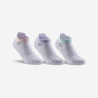 Bele dečje čarape za tenis RS 160 (3 para)