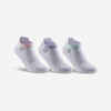 Čarape za tenis RS160 Low dječje 3 para bijele s logom na srce