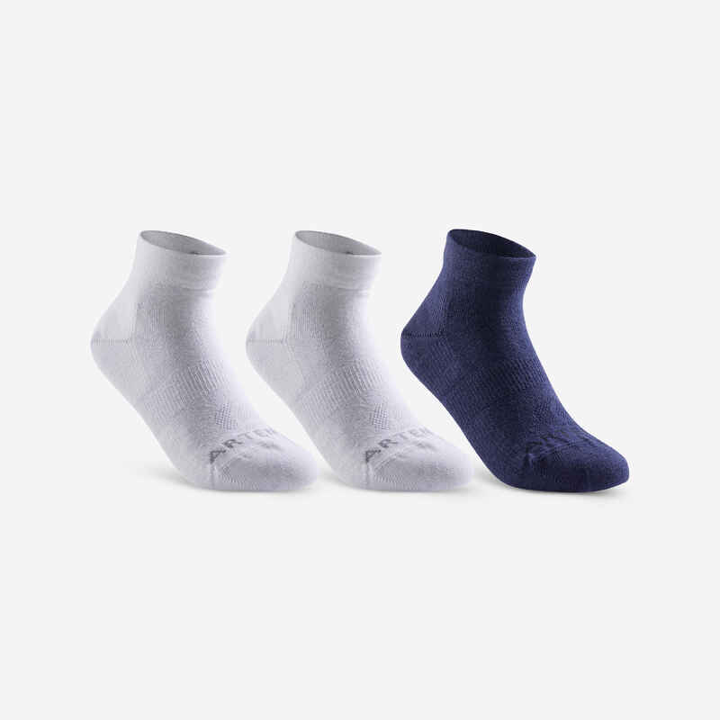 Tennissocken RS 160 Mid Kinder 3er-Pack weiss/marineblau Tennissocken RS 160 Mid Kinder 3er-Pack weiss/marineblau