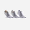 Čarape za tenis RS 160 niske sjajno bijele tri para 