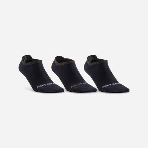 
      CHAUSSETTES DE SPORT BASSES ARTENGO RS 160 NOIR BRILLANT LOT DE 3
  