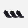 Športové ponožky RS 160 nízke čierne trblietavé 3 páry