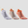 Low Sports Socks RS 160 Tri-Pack - Orange/Beige/White