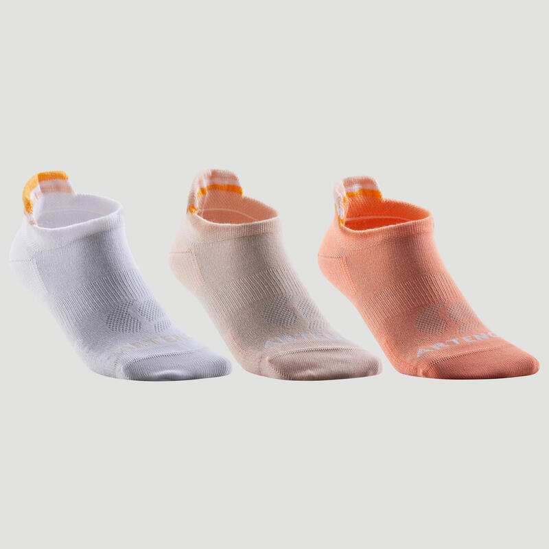 Spor Çorabı - Kısa Konçlu - 3 Çift - Kahverengi/Bej - RS 160