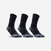 CHAUSSETTES DE SPORT HAUTES RS 900 NOIR GRIS LOT DE 3