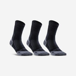 Calcetines deportivos de media caña negro Artengo 160 x3 - Decathlon