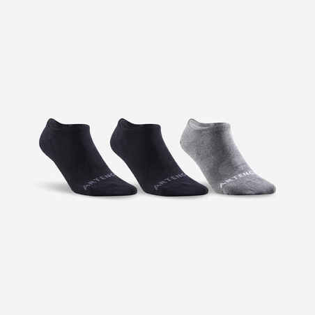 Sive in črne nizke nogavice RS160 za odrasle (3 parov)