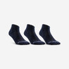 Mid-Cut Sport Socks Artengo RS500 Tri-Pack - Navy