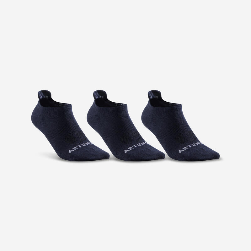 Nízké tenisové ponožky RS160 modré 3 páry 
