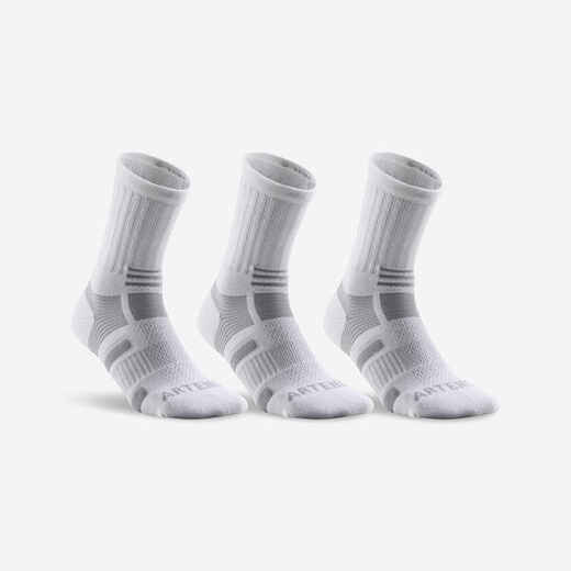 
      Visoke sportske čarape RS 560 tri para bijelo-sive
  