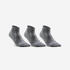 Mid Tennis Socks RS 500 Tri-Pack - Grey