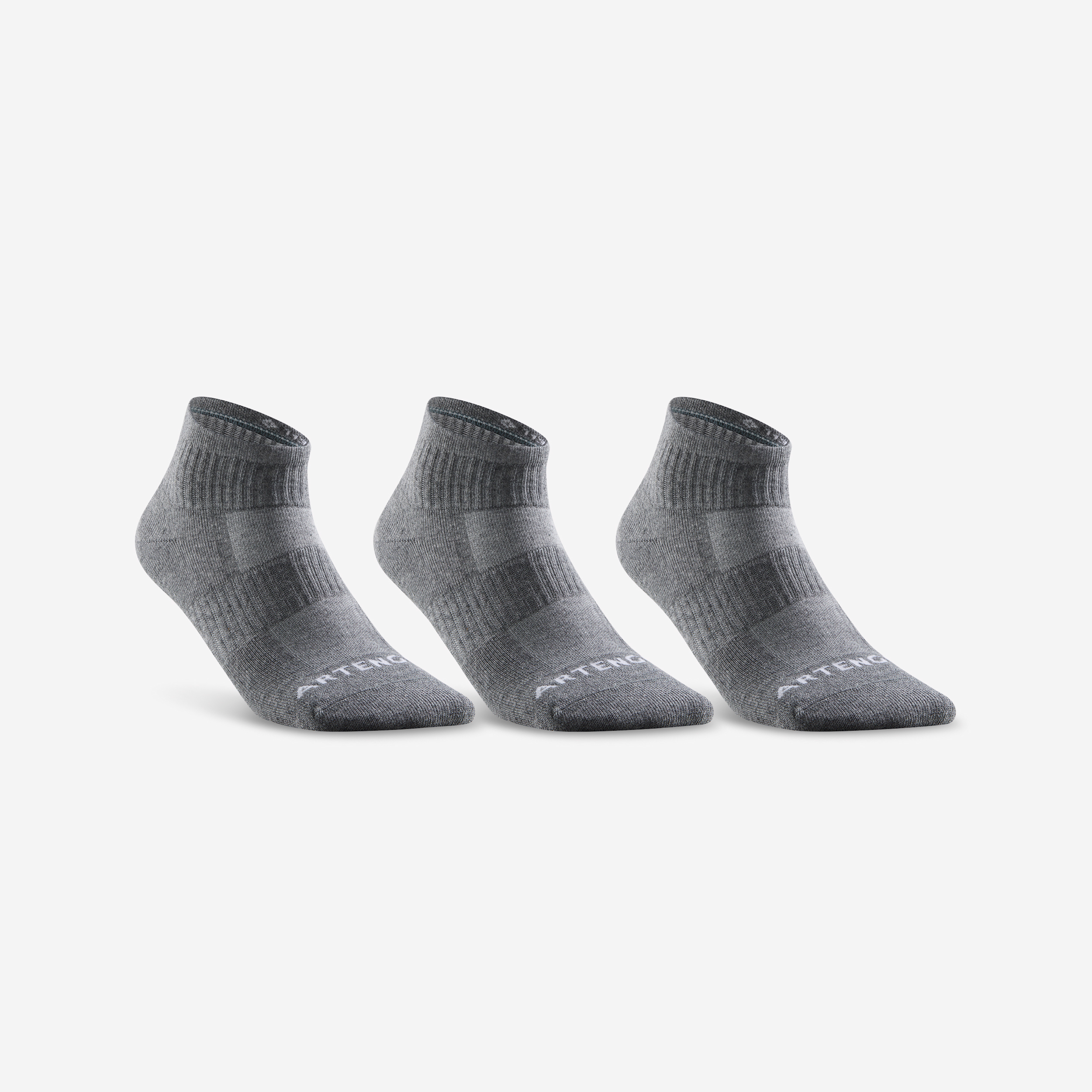 CHAUSSETTES DE SPORT HAUTES RS 100 BLANCHE LOT DE 3 ARTENGO