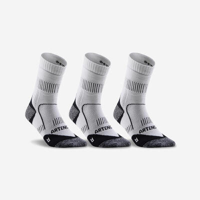 Tennissocken Baumwolle High Gael Monfils 3er-Pack - RS 900 weiss