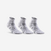 CHAUSSETTES DE SPORT MI-HAUTES ARTENGO RS 560 BLANC GRIS LOT DE 3