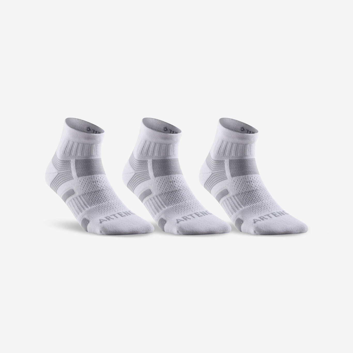 RS 560 Mid Sport Socks Tri-Pack - White/Grey