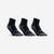 CHAUSSETTES DE SPORT MI-HAUTES ARTENGO RS 900 NOIR  BLANC LOT DE 3