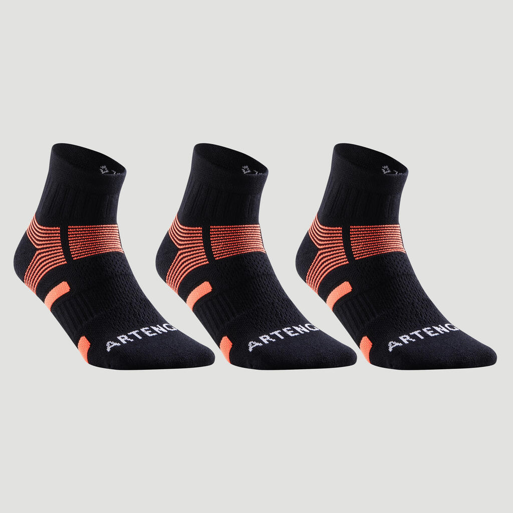 Mid Sports Socks Tri-Pack RS 560 - Black/Grey