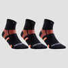 Tennissocken RS 560 Mid 3er-Pack schwarz/orange