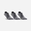 CHAUSSETTES DE SPORT BASSES ARTENGO RS 160 GRIS LOT DE 3