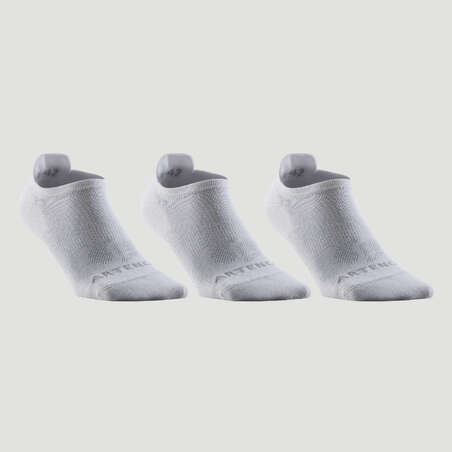 CHAUSSETTES DE SPORT BASSES ARTENGO RS 160 BLANC LOT DE 3