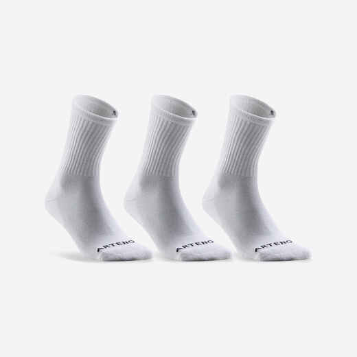 
      CHAUSSETTES DE SPORT HAUTES RS 100 NOIR LOT DE 3
  