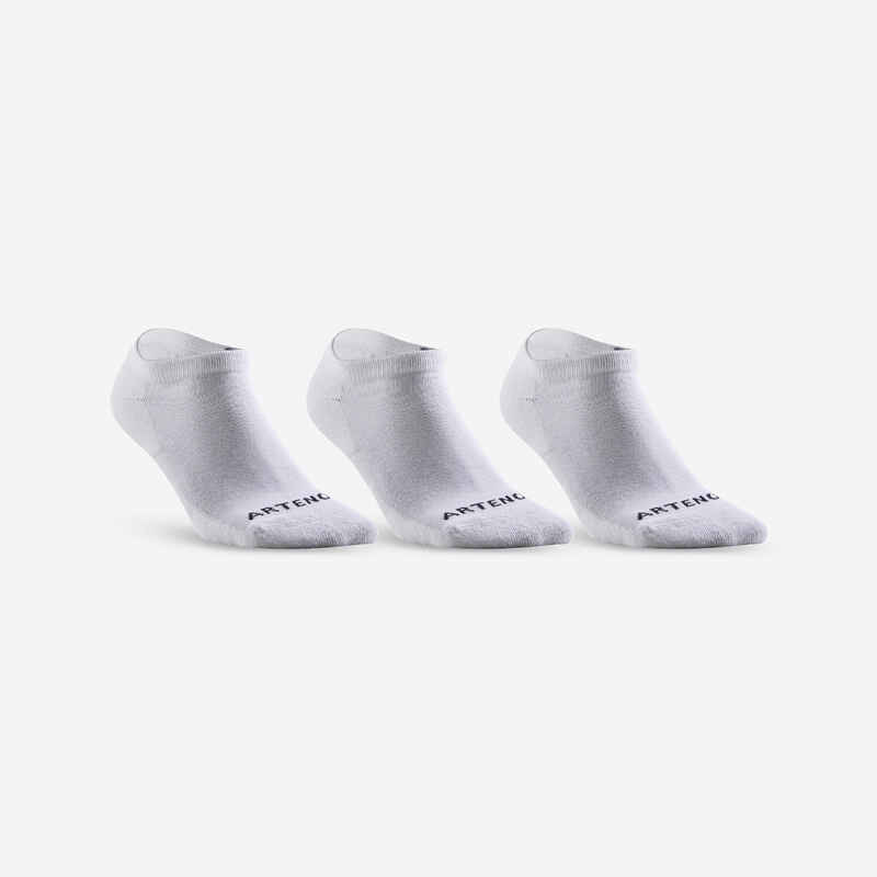 Low Tennis Socks RS 100 Tri-Pack - White