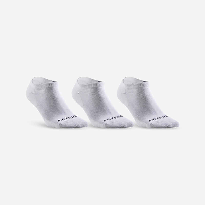 Χαμηλές κάλτσες τένις RS 100 3 ζεύγη - Λευκό
