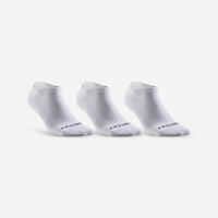 Calcetines cortos de tenis Pack de 3 Artengo Rs 100 blanco