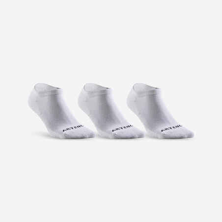 Čarape za tenis RS 100 3 para niske bijele