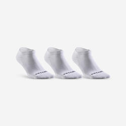 CHAUSSETTES DE TENNIS BASSES RS 100BLANCHES LOT DE 3