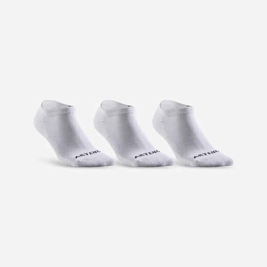 
      CHAUSSETTES DE TENNIS BASSES RS 100 BLANCHE LOT DE 3
  