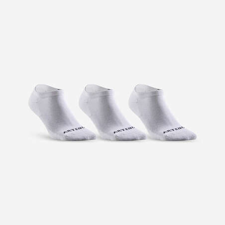 CHAUSSETTES DE TENNIS BASSES RS 100BLANCHES LOT DE 3